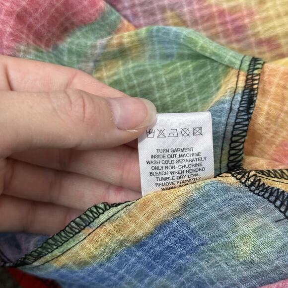 Damee Women’s Jacket S Multicolor Abstract Print Button Front Long Sleeve - Picture 8 of 8